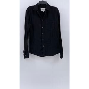 CORRIDOR Men’s Black Long Sleeve Button-Up Shirt SZ S